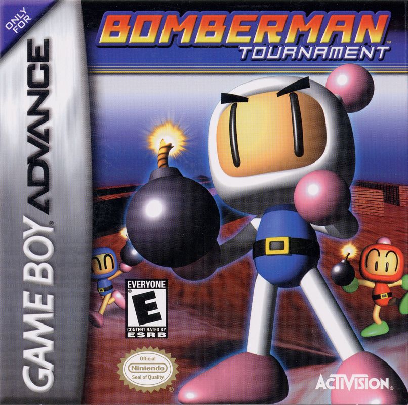 Bomberman Tournament box art for GameBoy Advance
